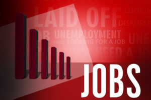 Rising,Unemployment,During,Recession ,Jobs,Lettering,Next,To,Unemployment,Infographic 
